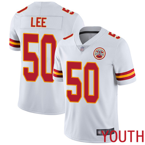 Youth Kansas City Chiefs #50 Lee Darron White Vapor Untouchable Limited Player Nike NFL Jersey